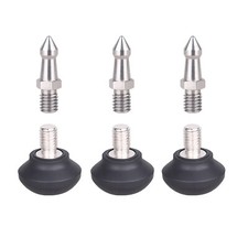 3/8 Inch Thread Tripod Spike and Rubber Tripod Feet, 3 Set Camera Mount Adapter