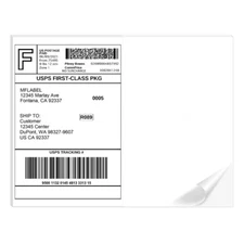 8.5x5.5 Half Sheet Address Shipping Blank Labels Self Adhesive 2 per Sheet 2-UP
