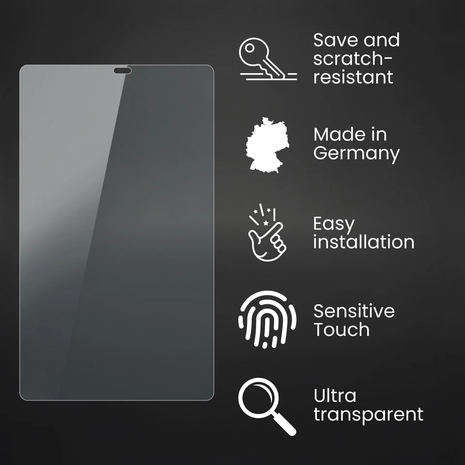 Bruni 2x Protective Film for Samsung Galaxy Tab A7 Lite Screen Protector - Image 3 of 4