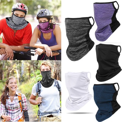 Neck Gaiter Ear Hanging Face Mask Covering Men Women Outdoor Sport Scarf Bandana