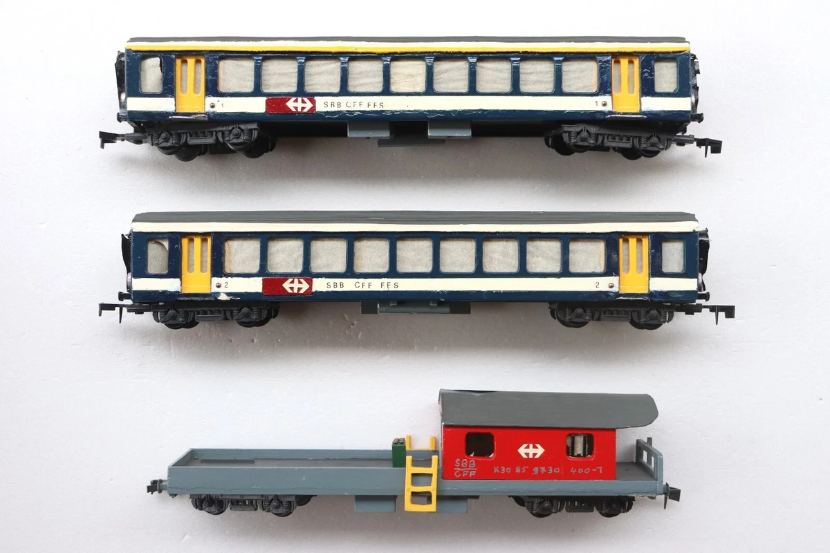 AS wagon mixte 1ère classe et fourgon PO référence PO-1F échelle O
