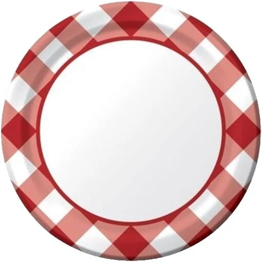 Gingham Paper Birthday Party Tableware & Serveware