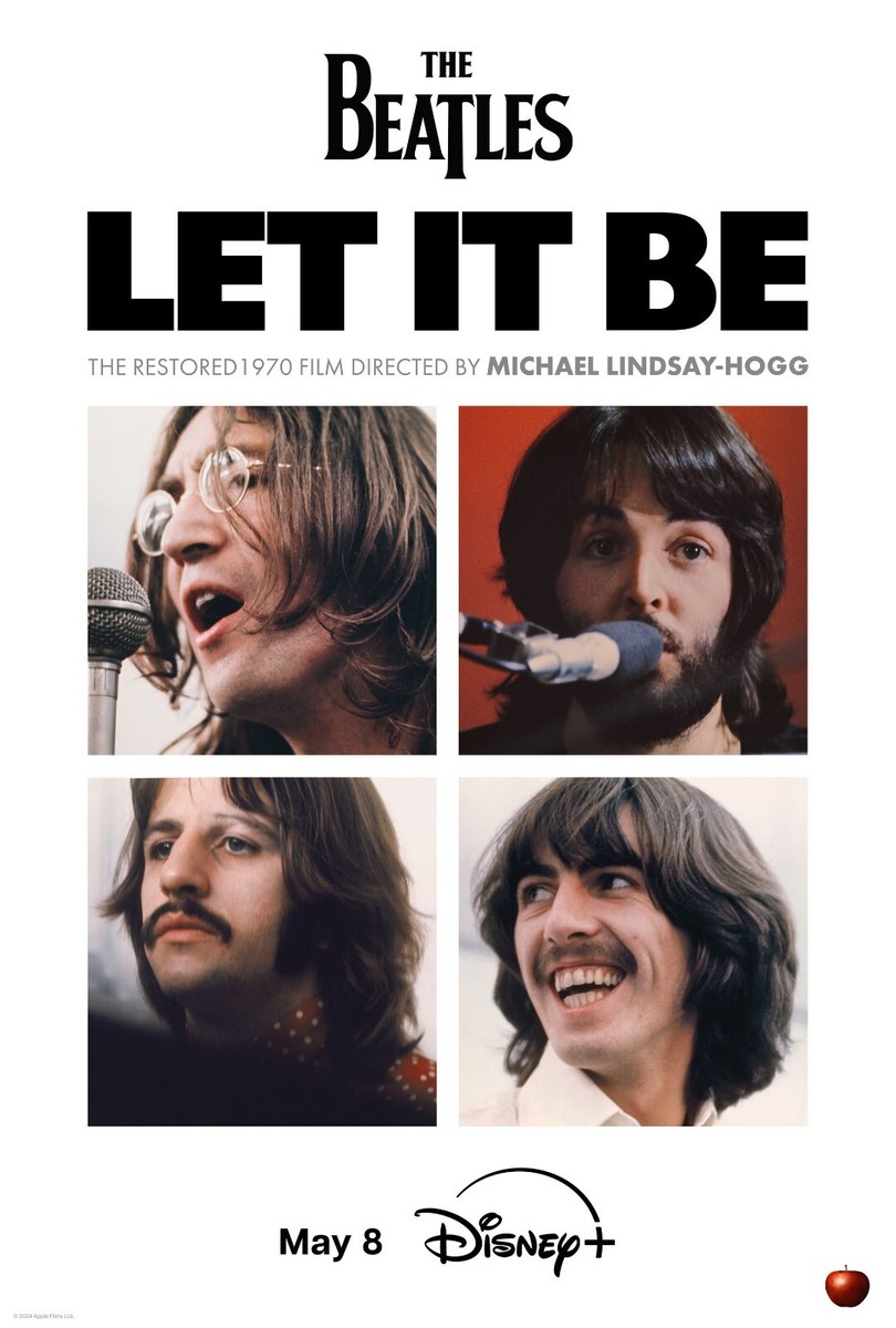 BEATLES LET IT BE POSTER JOHN LENNON PAUL MCCARTNEY RINGO STARR