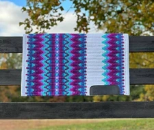 Western Show Horse Riding Handmade  Saddle Pad Wool in 34*42