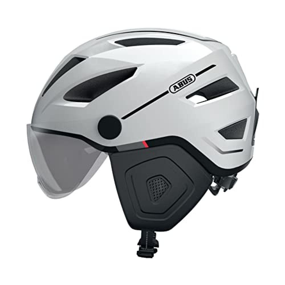 (TG. M (52-57 cm)) ABUS PEDELEC 2.0 Ace, Casco da Bicicletta Unisex, Bianco (Pea