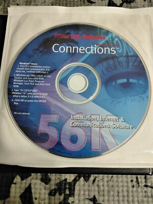 3Com U.S. Robotics Connections 56K (Windows CD) - Vol 5.1 USA   