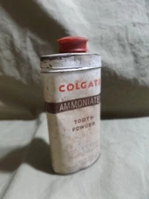 Vintage Tin Advertising COLGATE AMMONIATED TOOTH POWDER Colgate Palmolive Peet