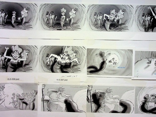 The Little Mermaid Ariel's Beginning Production Film Storyboard Thumbnail Page - Picture 2 of 2