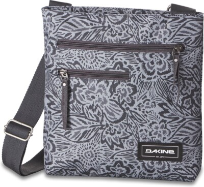 Dakine Jo Jo Crossbody Shoulder Bag Gray Petal Maze Print Floral NWT