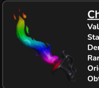 mm2 chroma candleflame godly.   New and Fast delivery