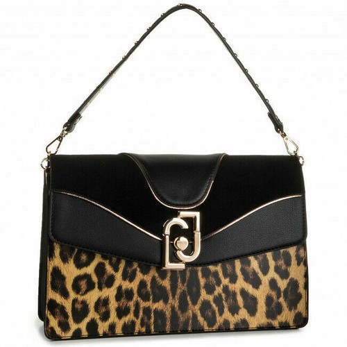 BORSA LIU JO TRACOLLA GRANDE A69036 CARTELLA MACULA BAG M CAMOSCIO SUED  LEOPARDO | eBay
