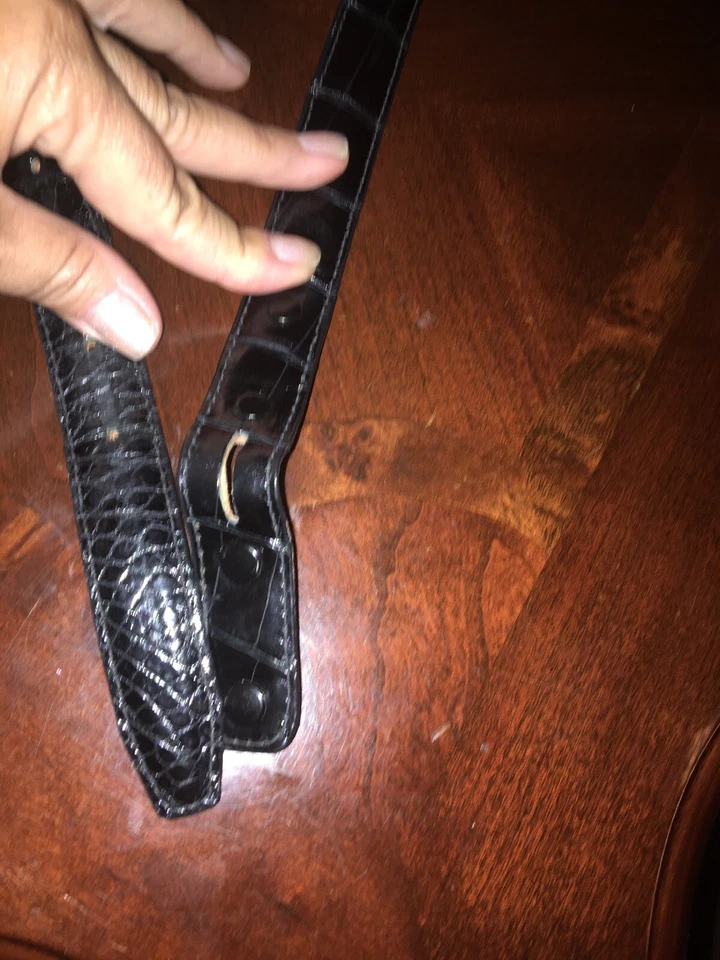 Cinturón de cocodrilo genuino Barry Kieselstein Cord Foto 2 de 4