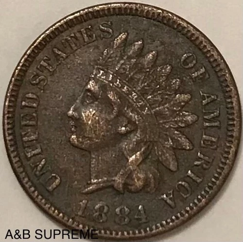 1884 Indian Head Cent Penny XF Extremely Fine From Estate Hoard