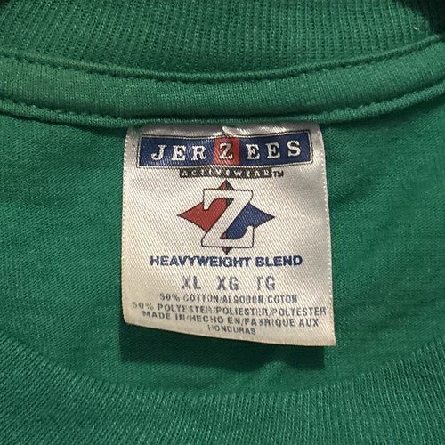 T-shirt vintage Hot Rod Circuit Band Jerzees XL verde emo indie anni 2000 - Foto 3 di 4
