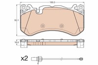 Bremsscheiben-BremsbeläGe-Kit TRW Automotive GDB1977 FüR OE 000 420 44 00