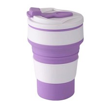 350/500ML Collapsible Silicone Coffee Cup Mug Reusable Travel Foldable Leak Proo