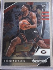 Panini 2020-21 Prizm Draft Picks Anthony Edwards Rookie #1 Base Georgia Bulldogs