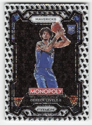 Dereck Lively II 2023-24 Panini Prizm Monopoly Monopoly Man Black & White #24