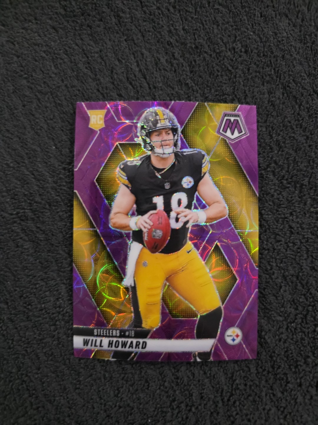 2025 Panini Mosaic - Rookies Will Howard #318 Purple Scope Prizm (RC)