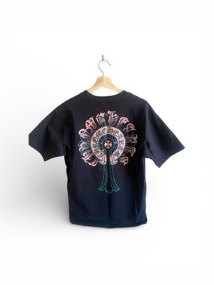 Chrome Hearts T Shirt Men s L Black Large Horse Shoe Logo Goth 100% Cotton Thick