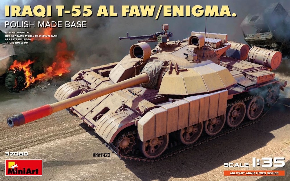 MiniArt 1/35 Iraqi T-55 Al Faw/Enigma Polish Made Base - 37080