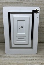 Pet Door for Wall with Secure Aluminum Lock Small Dogs Up to 12Lb Open Box