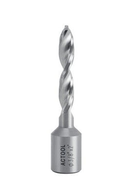 3/8 Diameter x 2 Depth HSS Solid Drill 3/4 Weldon Shank Fully Ground Tool