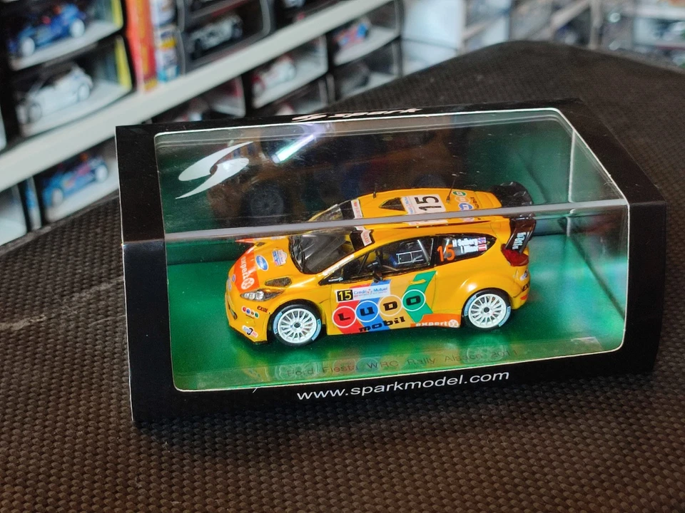 1x Spark Models FORD FIESTA Wrc H. Solberg  Rally ALSACE 2011 - 1:43 RARE - Immagine 2 di 4