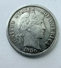 1900 S Barber Dime 90% Silver Extra Fine Condition  #1868