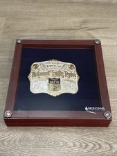 MONTANA SILVERSMITHS 2007 NATIONAL FINALS RODEO LAS VEGAS BELT BUCKLE WITH CASE