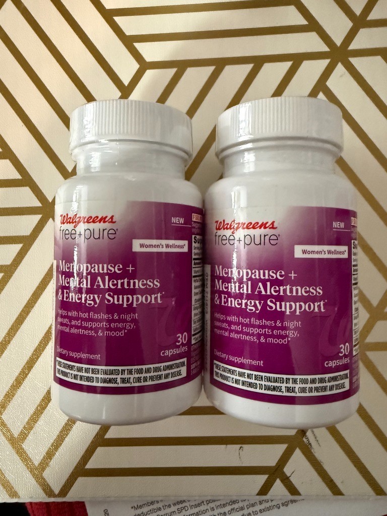 2- Walgreens Free+Pure Menopause + Mental Alertness & Energy