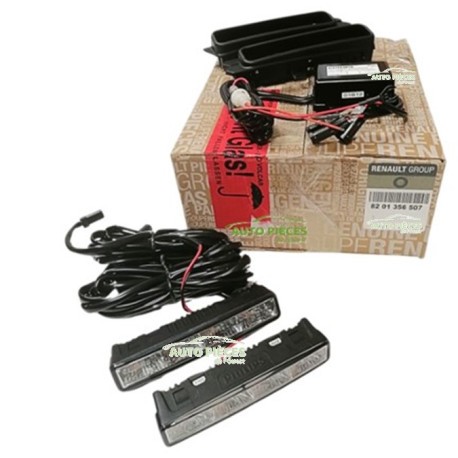 Kit feux phares additionnels Dacia boîtier étanche et lentille longue portée