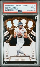 2020 PANINI CHRONICLES DRAFT PICKS CROWN ROYALE #28 JORDAN LOVE PSA 9