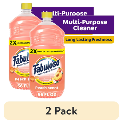 #ad Fabuloso 2X Multi Purpose Cleaner Peach Scent No Rinse Floor Cleaner 2 Pack 56oz $19.99