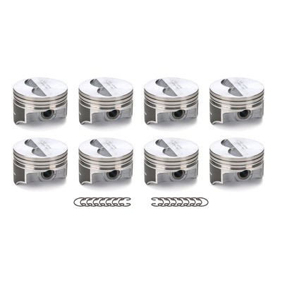 Sealed Power H860CP30, Piston Set of 8 Flat Top 4.030 in Bore for SBC Aluminum