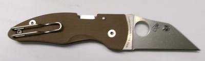 Spyderco C264GPBN15V MicroJimbo Plain Edge CPM 15V Blade Brown G-10 Handle NEW!