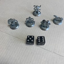 (5) Tokens And Dice Replacements For Game Of Thrones Monopoly 2018, Missing Stag