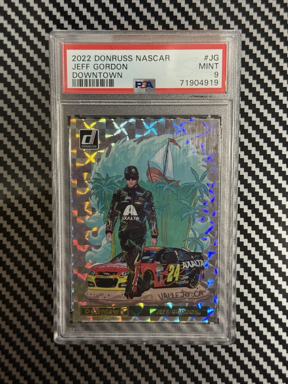 2022 Donruss NASCAR Jeff Gordon Downtown PSA 9