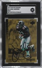 SGC Authentic 1997 Upper Deck Black Diamond Gold Jamal Anderson Authentic 3c7