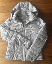 Ultraleichte und warme Abercrombie & Fitch Daunenjacke Gr. M in silber