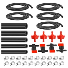 5PCS 4.92Ft Fuel Line Hose Kit,Multi-Purpose 1/8 5/32 3/16 1/4 5/16 Fuel Line...