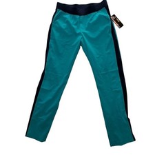 NWT WonderWink Medical Scrub Pants Mid-Rise Slash Pocket Teal Womens Size M
