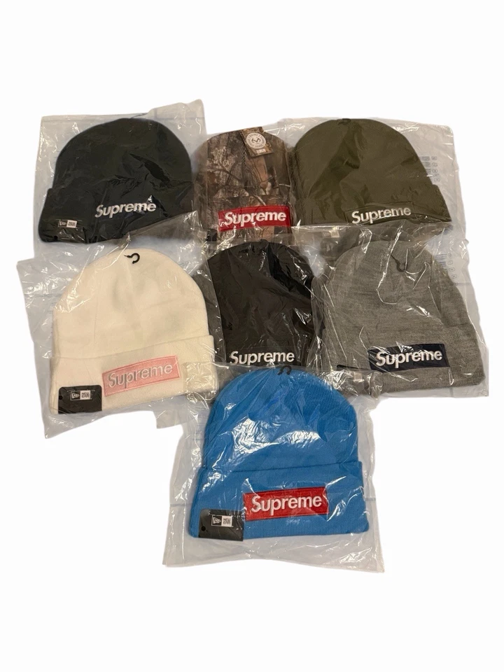 Supreme FW25 New Era Box Logo Beanie White Brand New In Bag IN HAND Ships Fast! - Image 3 of 3