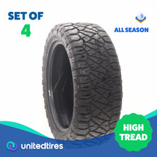 Set Of 4 Driven Once 27550r22 Nitto Ridge Grappler 115t - 1332
