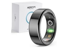 NEW Size 8 Smart Ring Herz P1 Midnight Black Titanium Alloy