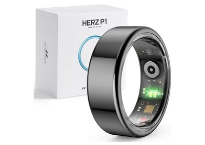 NEW Size 12 Smart Ring Herz P1 Midnight Black Titanium Alloy