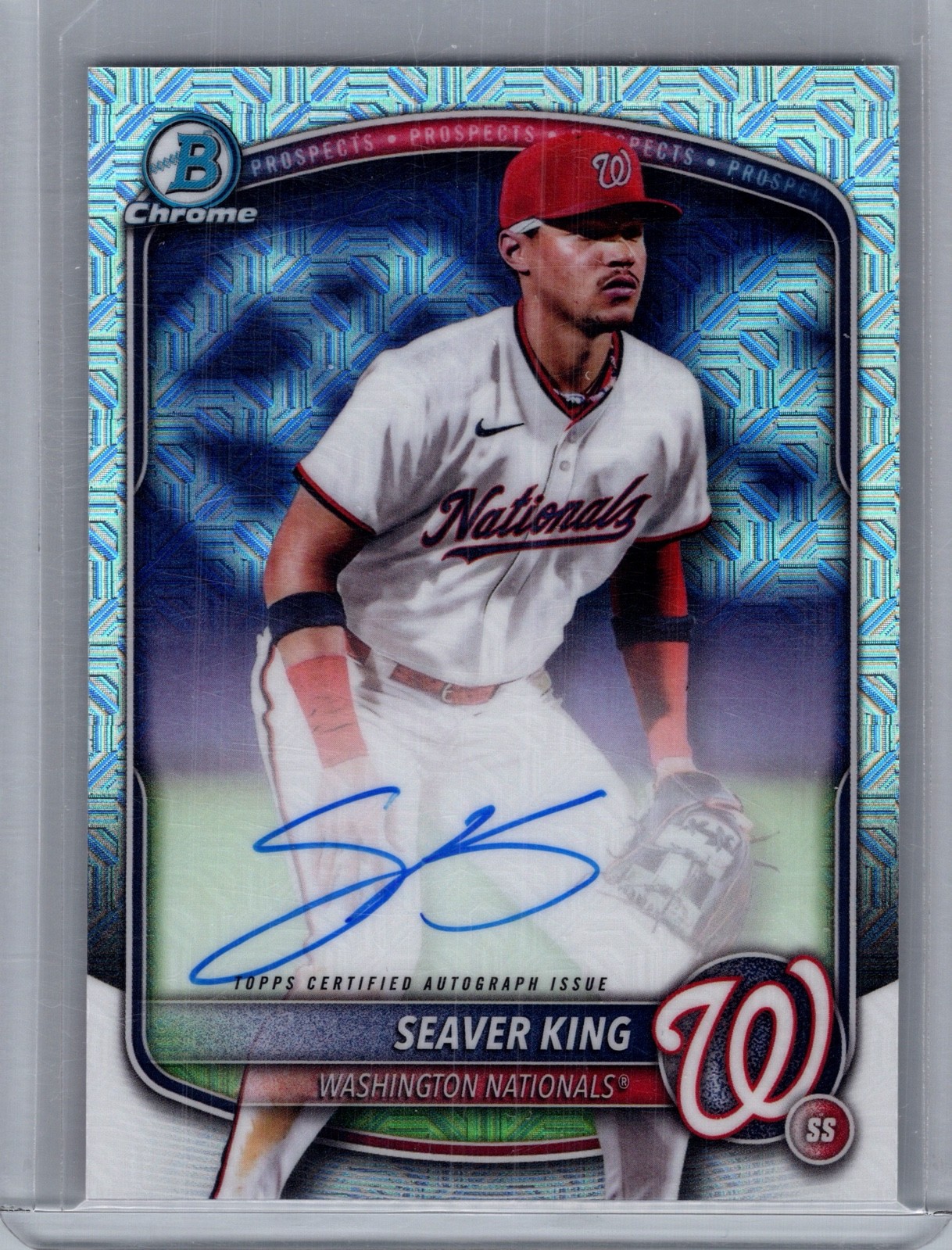 2025 Bowman Chrome Prospect Mojo Autographs Seaver King #BMA-SK (AU, RC)