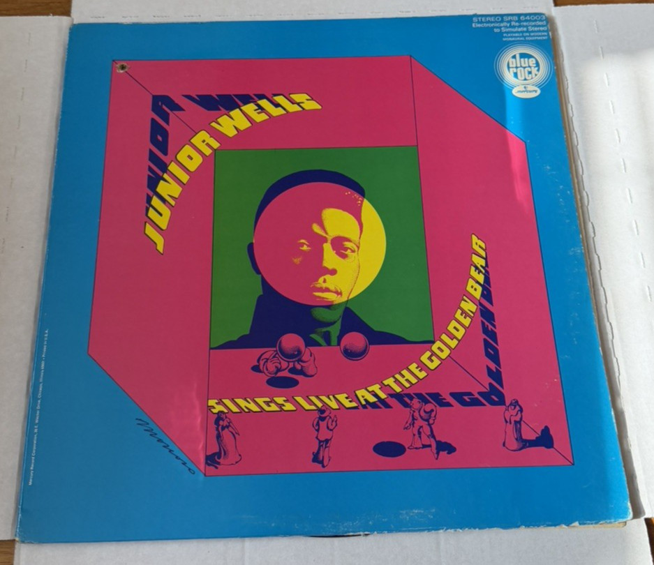 Junior Wells Sings Live At The Golden Bear LP Blue Rock SEB 64003 Vinyl EX