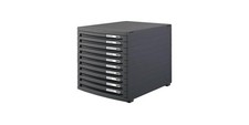 HAN Schubladenbox CONTUR 10 Schubladen DIN A4 DIN B4 DIN C4 Polystyrol Gehäus...