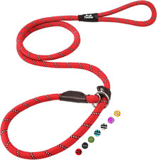 6FT Slip Lead Dog Leash, Heavy Duty Slip Leash for Dogs with Highly Reflective,